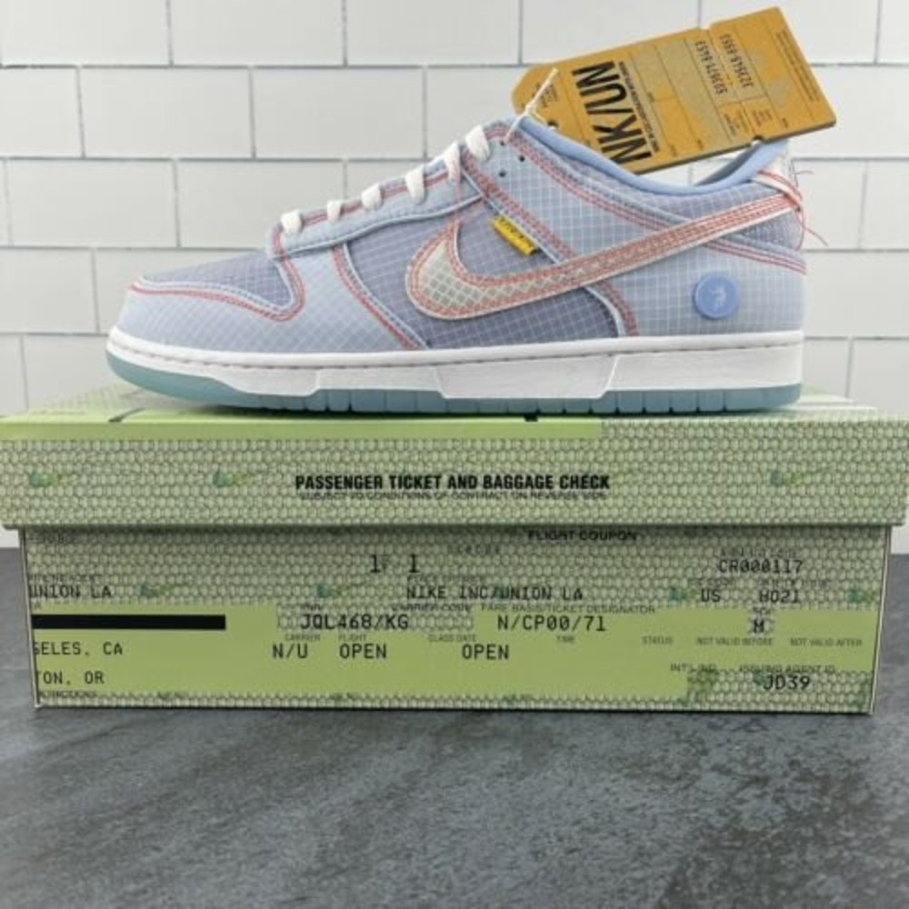 Nike Dunk Low Size 10.5 Mens Union LA Blue Argon Hyper Royal‎ White Womens 12